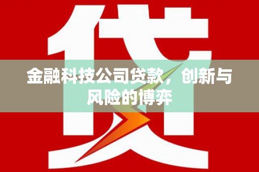 长安金融科技公司贷款，创新与风险的博弈