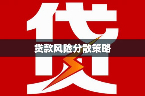 长安贷款风险分散策略