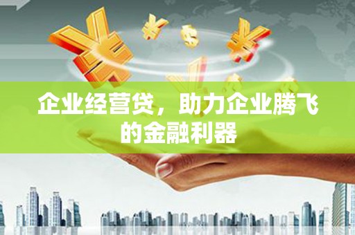 长安企业经营贷，助力企业腾飞的金融利器