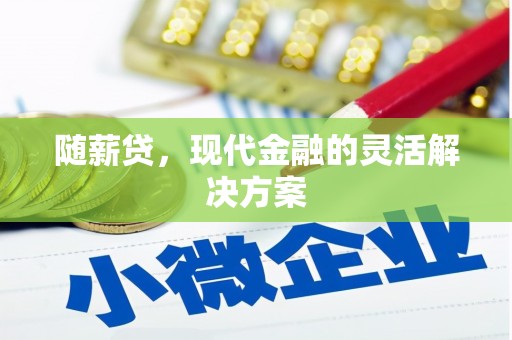 长安随薪贷，现代金融的灵活解决方案