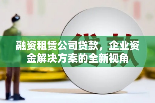 长安融资租赁公司贷款，企业资金解决方案的全新视角