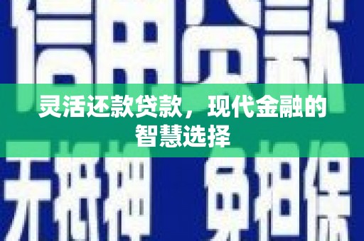 长安灵活还款贷款，现代金融的智慧选择