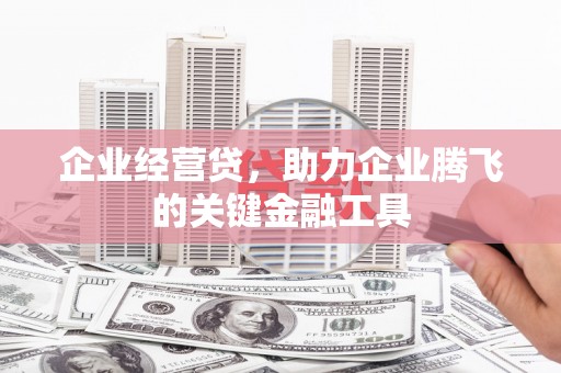 长安企业经营贷，助力企业腾飞的关键金融工具