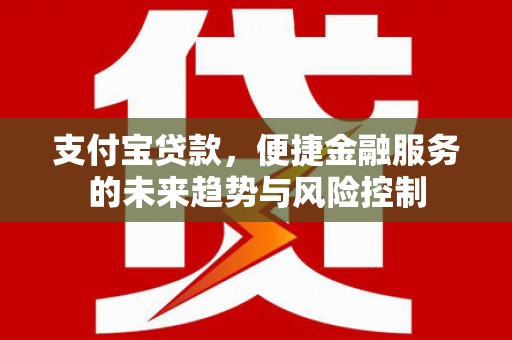 长安支付宝贷款，便捷金融服务的未来趋势与风险控制