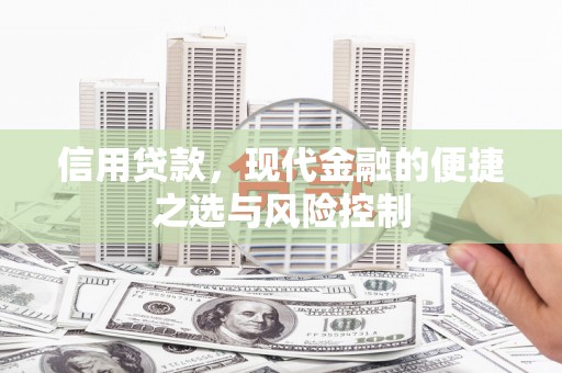 长安信用贷款，现代金融的便捷之选与风险控制
