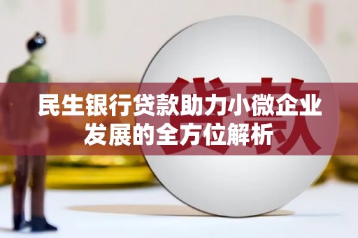 长安民生银行贷款助力小微企业发展的全方位解析