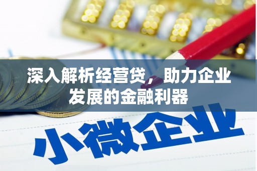 长安深入解析经营贷，助力企业发展的金融利器