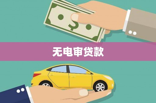 长安无电审贷款