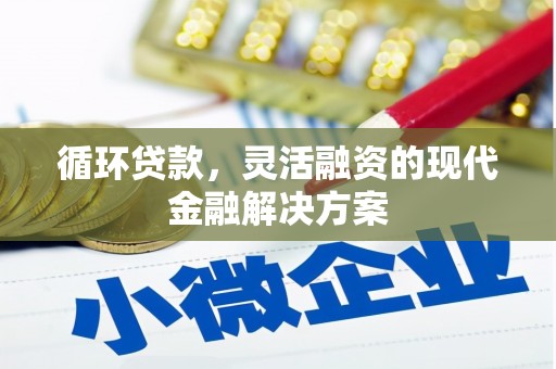 长安循环贷款，灵活融资的现代金融解决方案