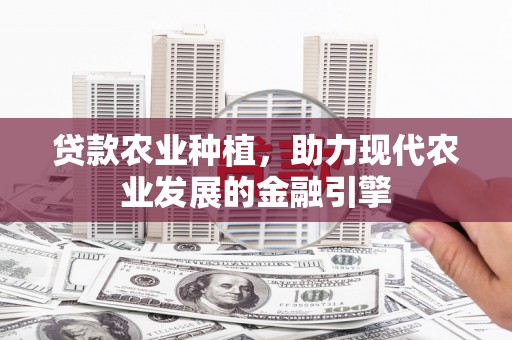 长安贷款农业种植，助力现代农业发展的金融引擎