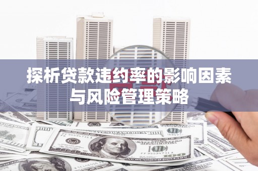 长安探析贷款违约率的影响因素与风险管理策略