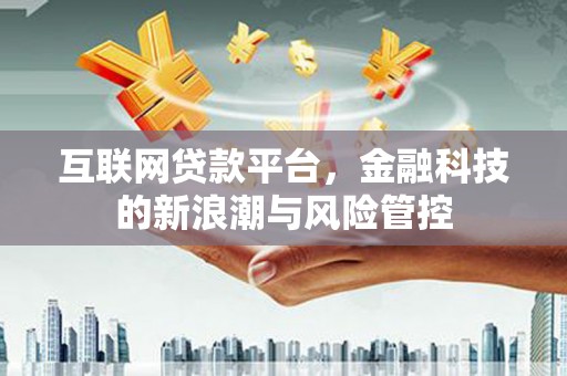长安互联网贷款平台，金融科技的新浪潮与风险管控